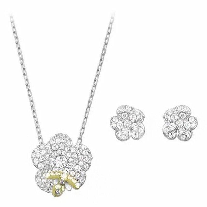 Swarovski Billy Set Bee Flower Pendant Earrings 5086252