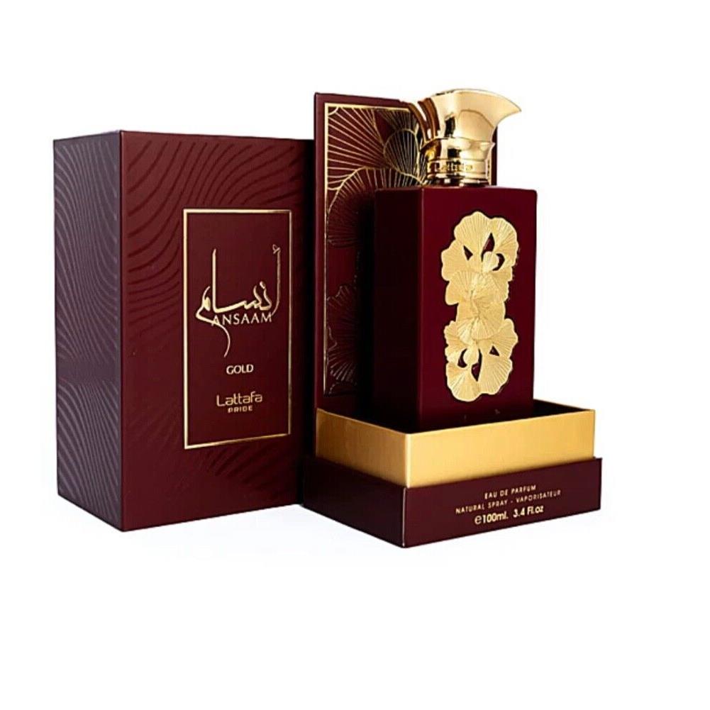 Ansaam Gold Perfume Lattafa Brand 100 ml 3.4fl.oz Made in Uae