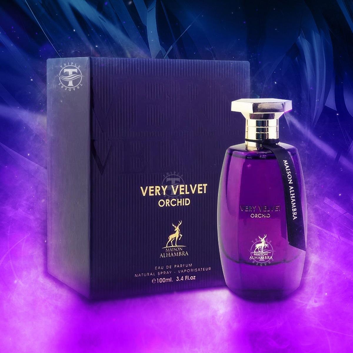 Very Velvet Orchid Eau De Parfum By Maison Alhambra Lattafa 100ml 3.4 FL OZ