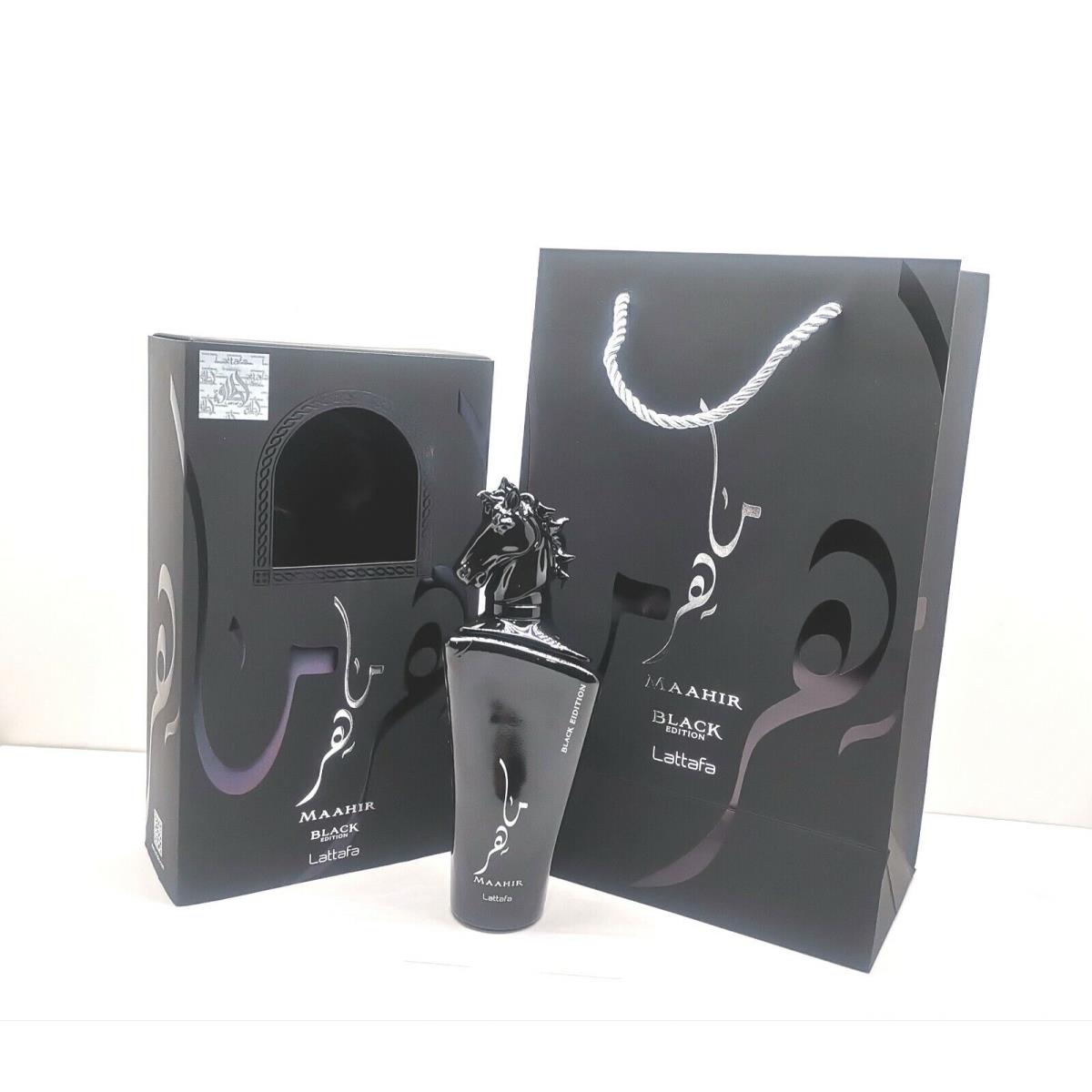 Maahir Lattafa Black Adition 3.4 Fl.oz 100 ML Eau DE Parfum Spray For Unisex