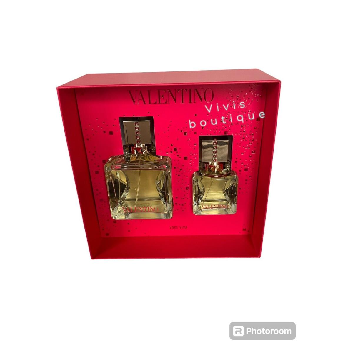 Valentino Voce Viva Intensa Eau De Parfum Intense Gift Set 3.4oz + 1oz