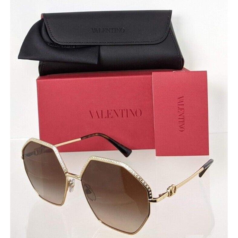 Valentino Sunglasses VA 2044 3002/13 59mm Gold Frame