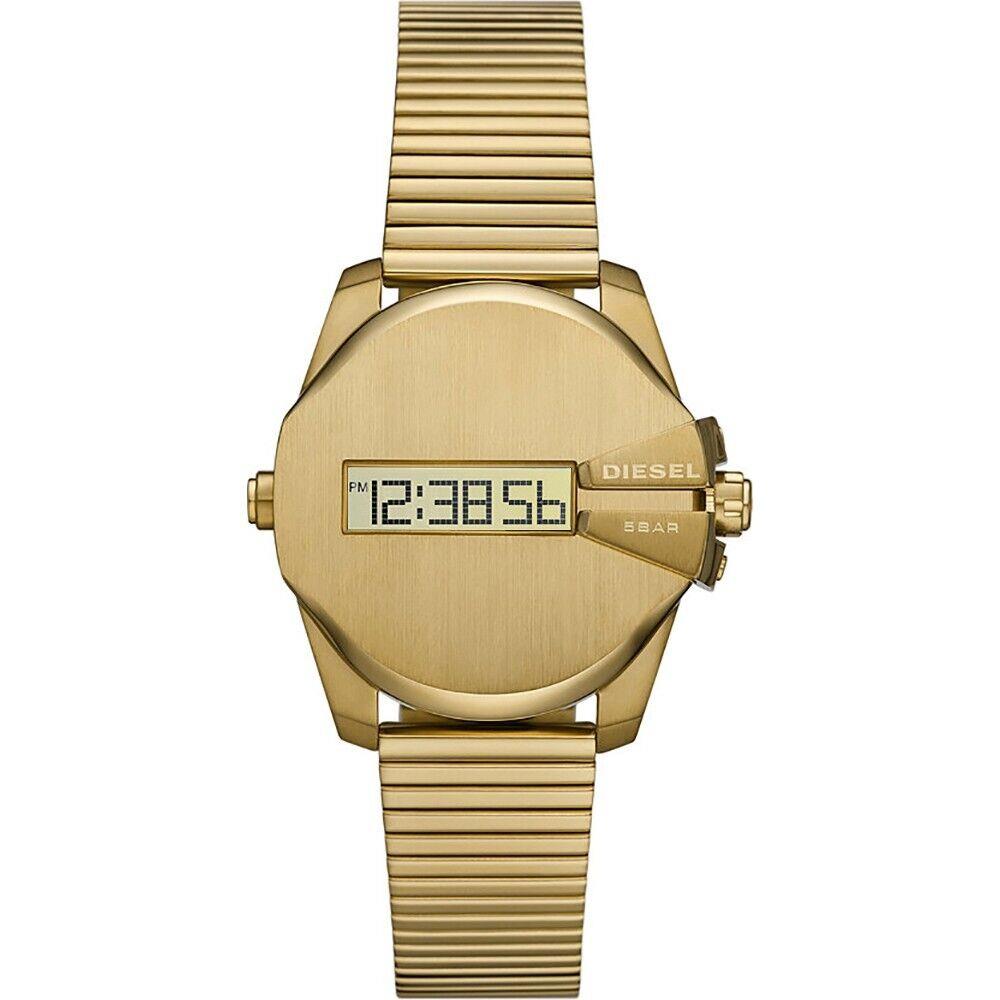 Diesel Baby Chief Digital Gold Tone Stainless Steel Quartz DZ1961 Mens Watch