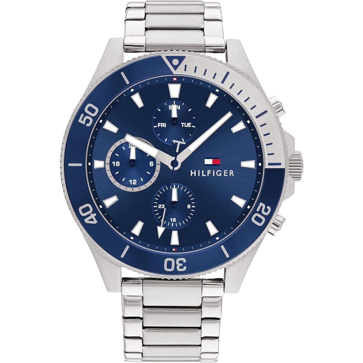 Tommy Hilfiger 1791917 Larson Blue Analog Quartz Stainless Steel Men Watch