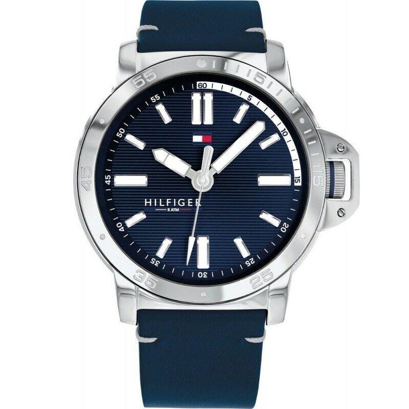 Tommy Hilfiger 43mm Stainless Steel Silver Sport Men Watch 1791591