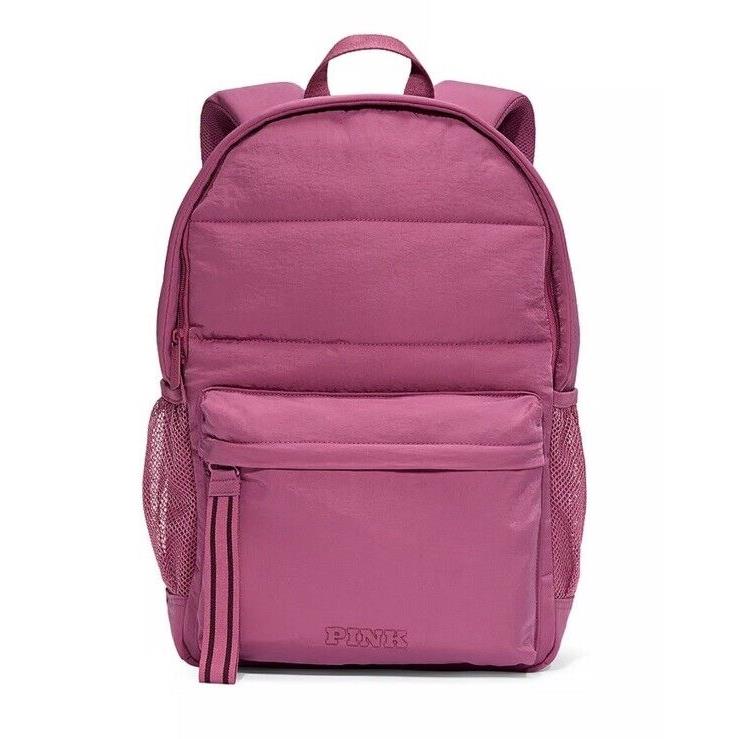 Victoria`s Secret Pink Quilted Puffer Backpack 2024 Back 2 School - Pink