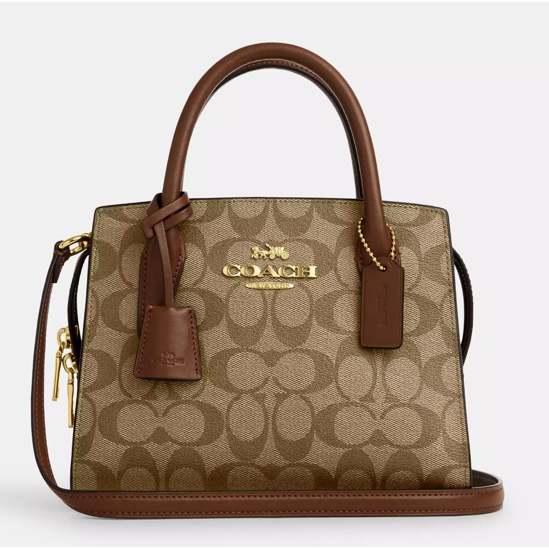 Coach Andrea Carryall Bag In Signature Jacquard/ Canvas CP081/CR105/CT766