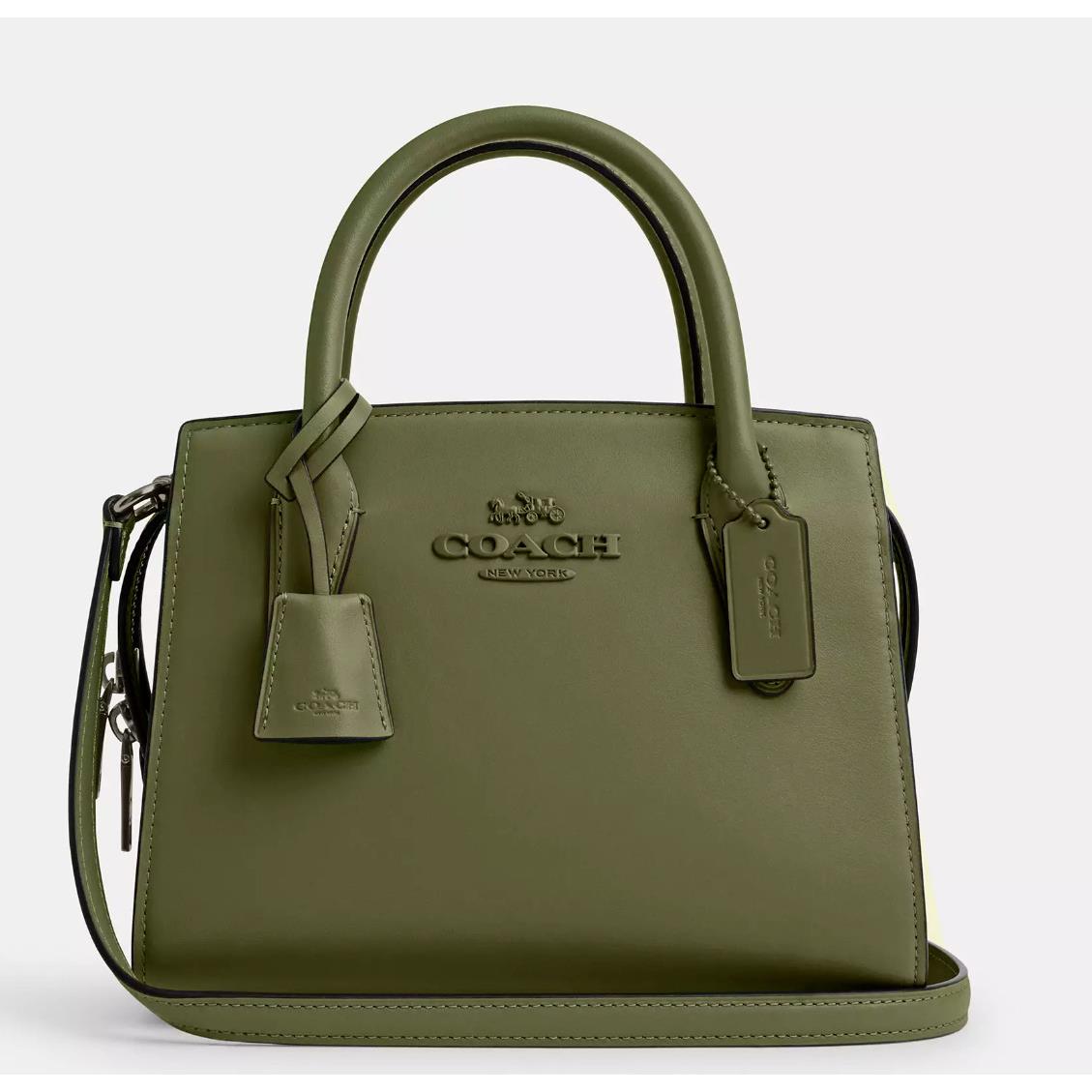 Coach Andrea Carryall Bag In Signature Jacquard/ Canvas CP081/CR105/CT766 CP081 Gunmetal/Military Green