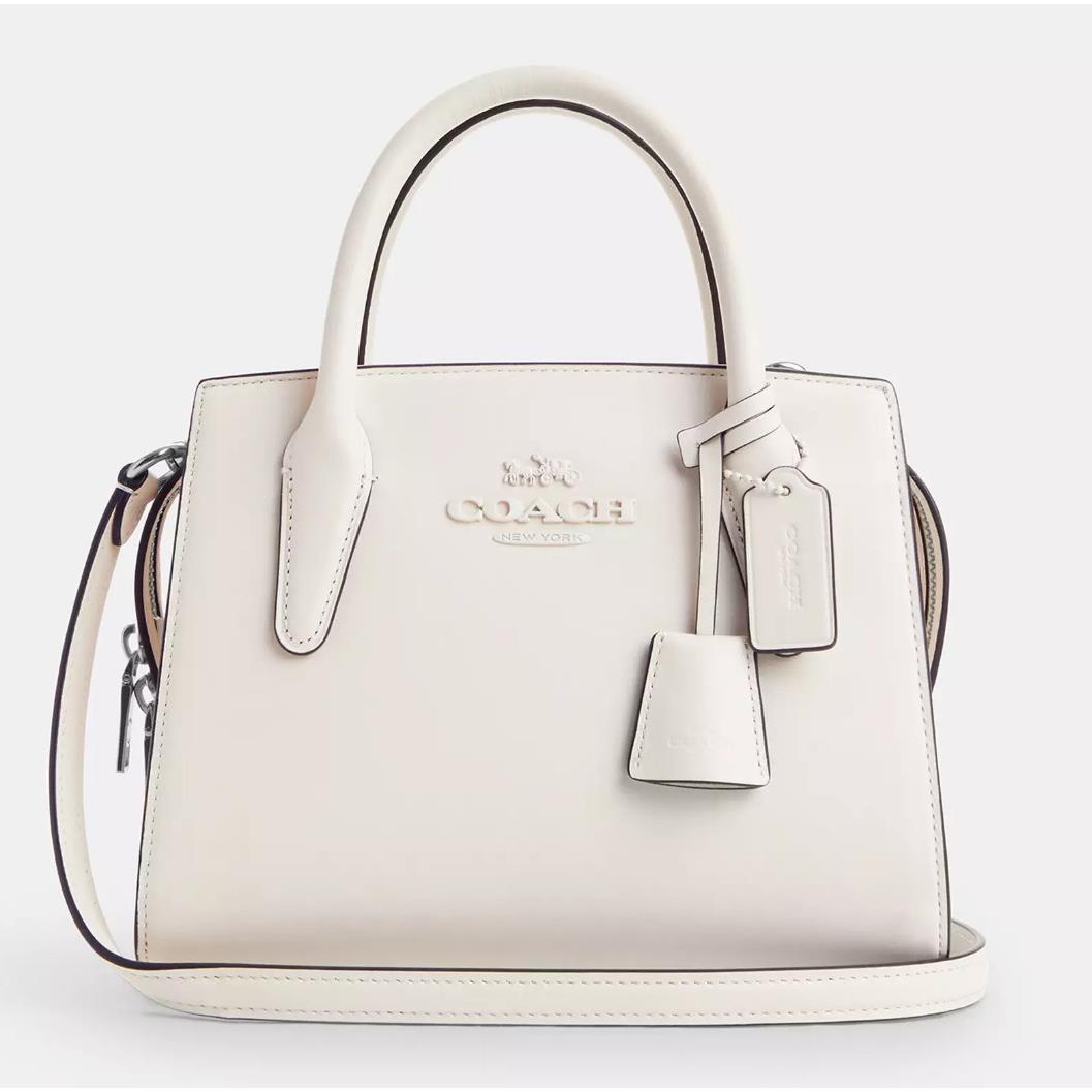 Coach Andrea Carryall Bag In Signature Jacquard/ Canvas CP081/CR105/CT766 CP081 Silver/Chalk