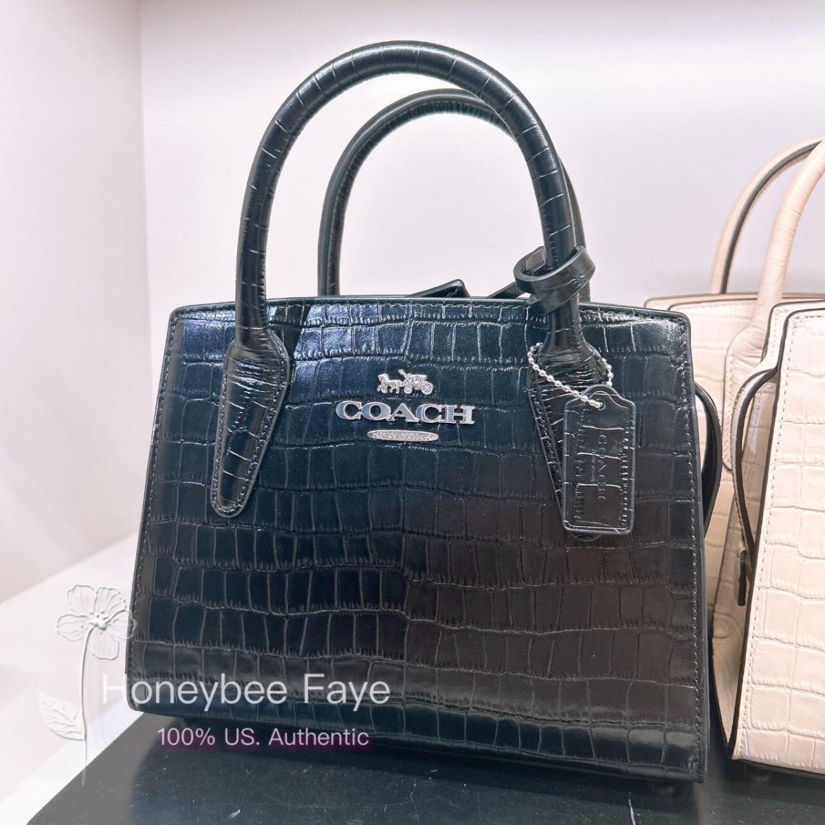 Coach Andrea Carryall Bag In Signature Jacquard/ Canvas CP081/CR105/CT766 CR105 Silver/Black