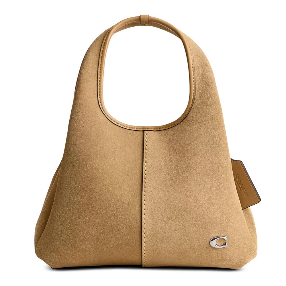 Coach Lana 23 Small Suede Shoulder Bag Lh/peanut