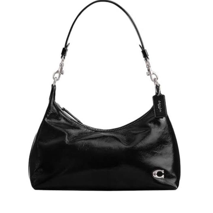 Coach Juliet Patent Leather Shoulder Bag Black