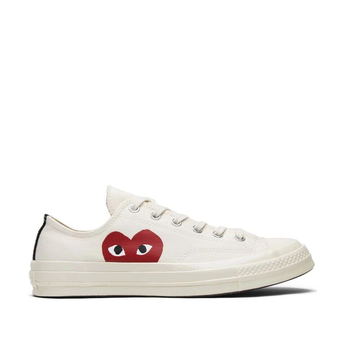 Converse 150207C Unisex Converse x Comme Des Gar Ons Play Chuck 70 Low in Milk