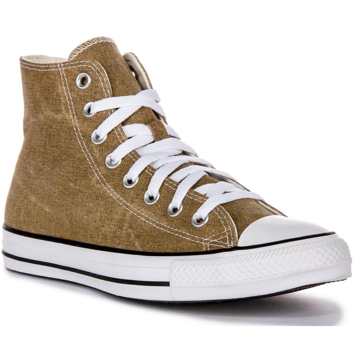 Converse Chuck Taylor All Star Washed Mens Sneaker Lightbrown Size 6 - 13