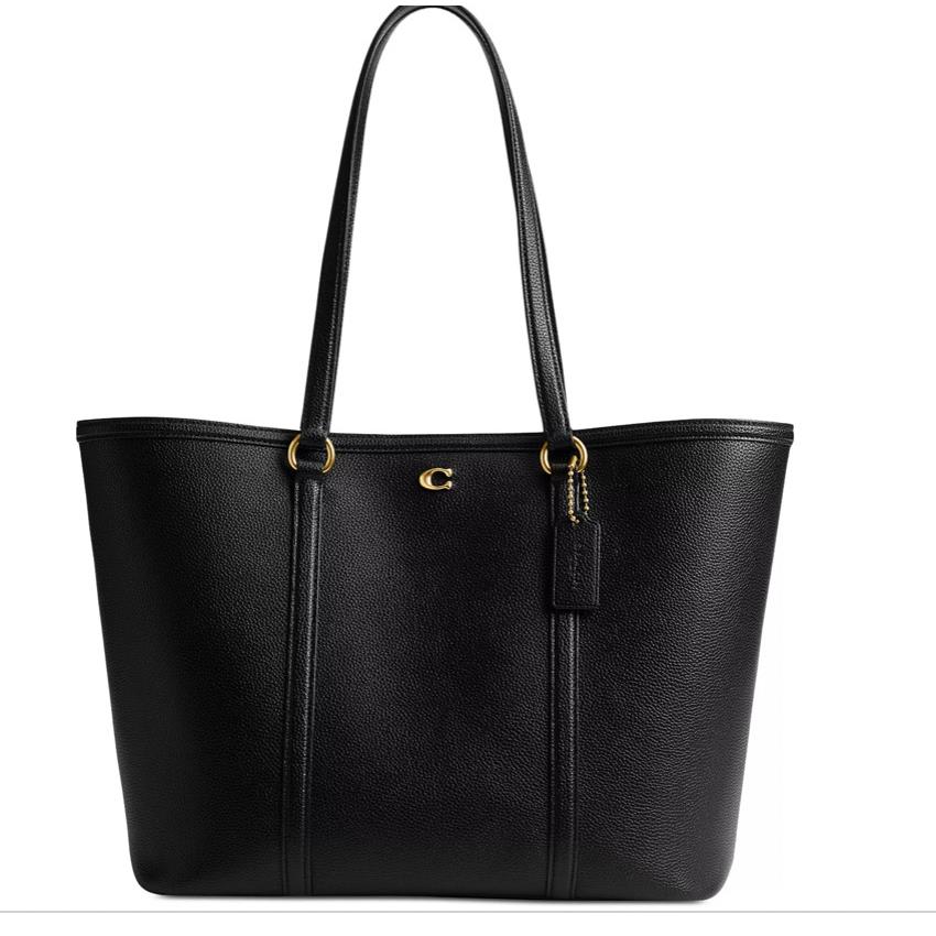 Coach Legacy Pebbled Leather Tote B4/BLACK