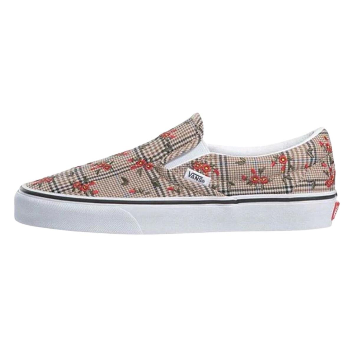 Vans Classic Slip-on Unisex Style : Vn0a4u38 - (glenpldflrl)embrdrytrwht