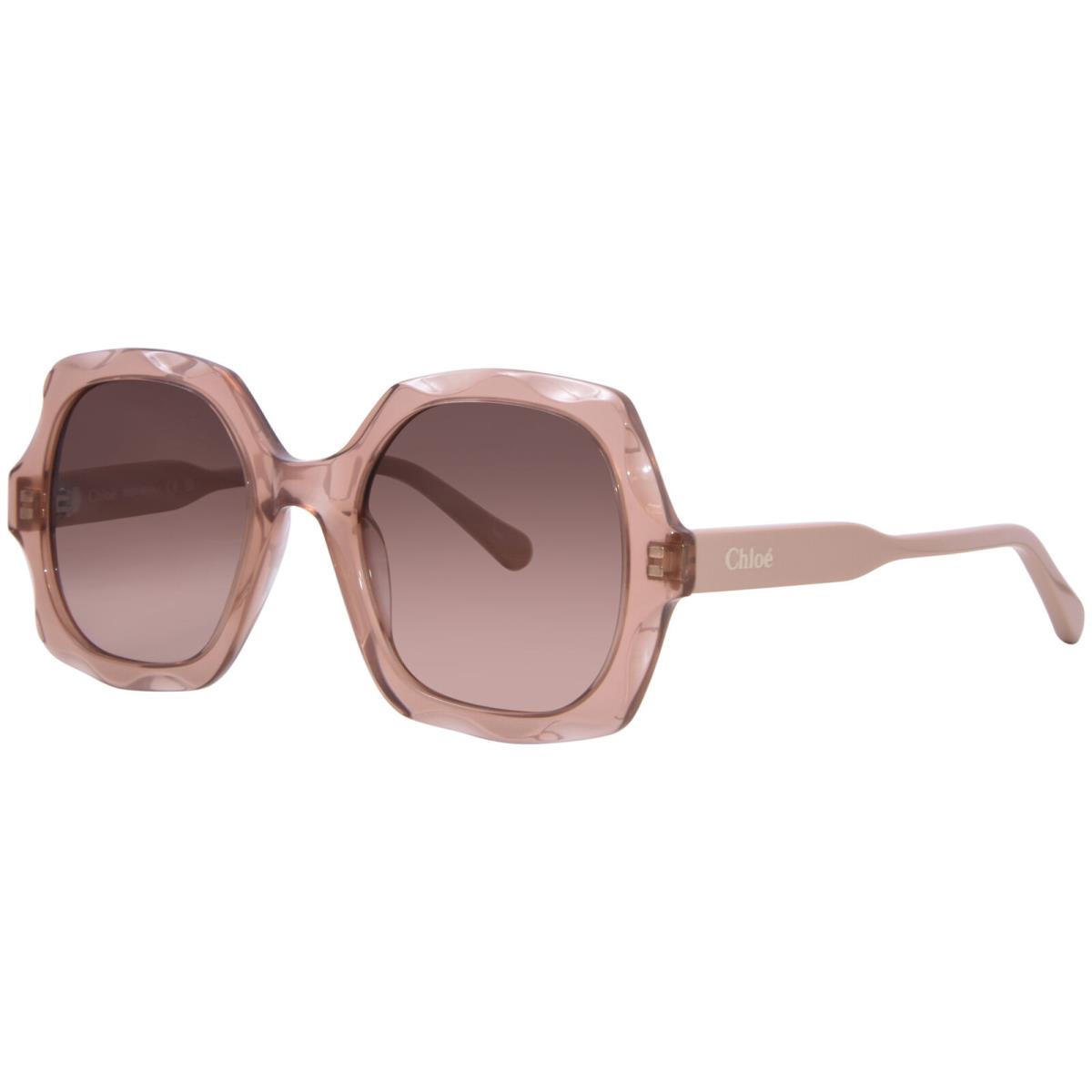 Chloe CH0226S 003 Sunglasses Women`s Brown/pink/copper Square Shape 53mm