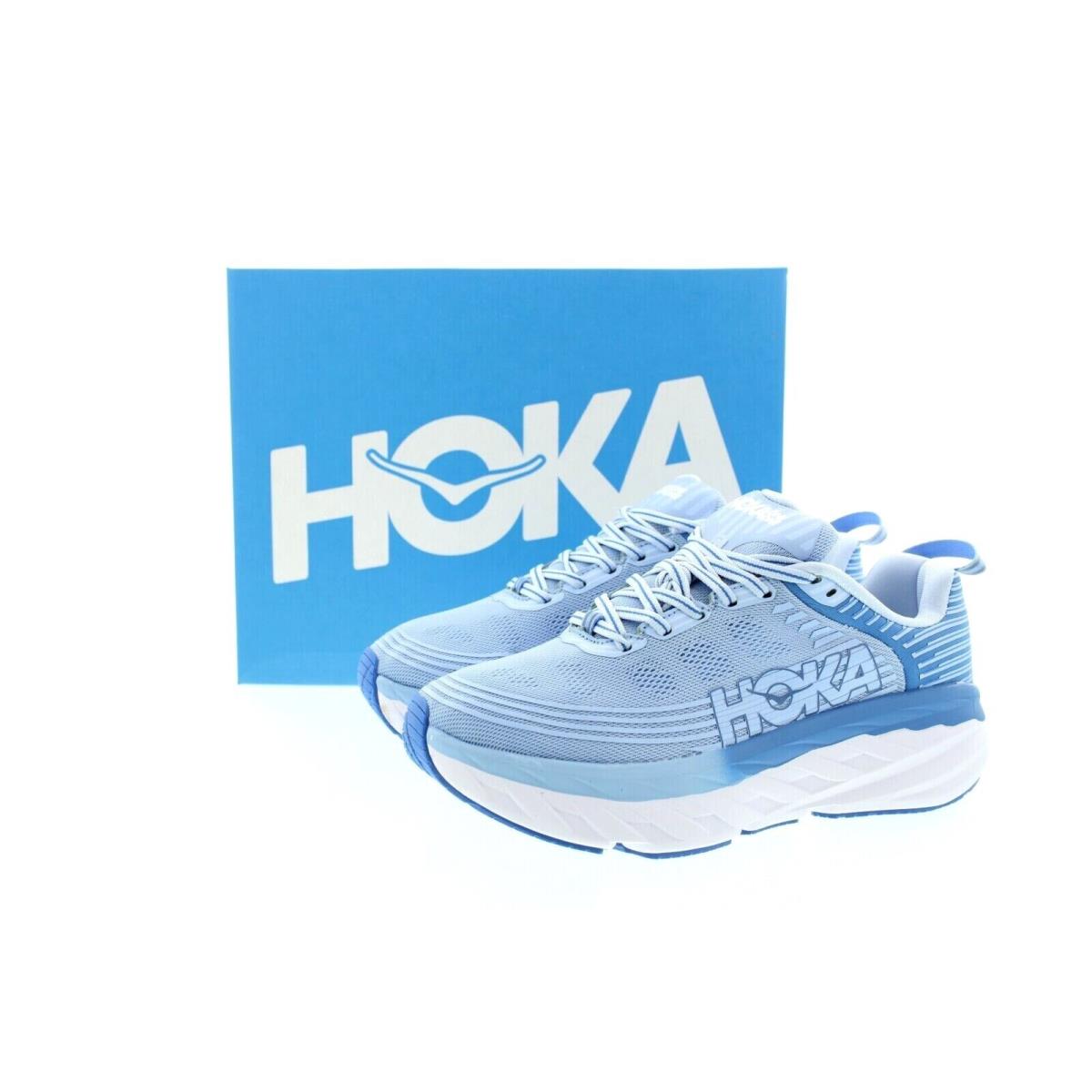 Hoka Bondi 6 Running Shoes Hoka One Men`s Low Top Cushioned Sneakers 1019269 Usa Blue - SPCB