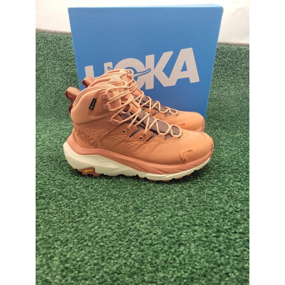 Hoka One One Kaha 2 Mid Gtx Shoes Womens Size 9 B Cedar Sandstone Hiking Boots - Brown