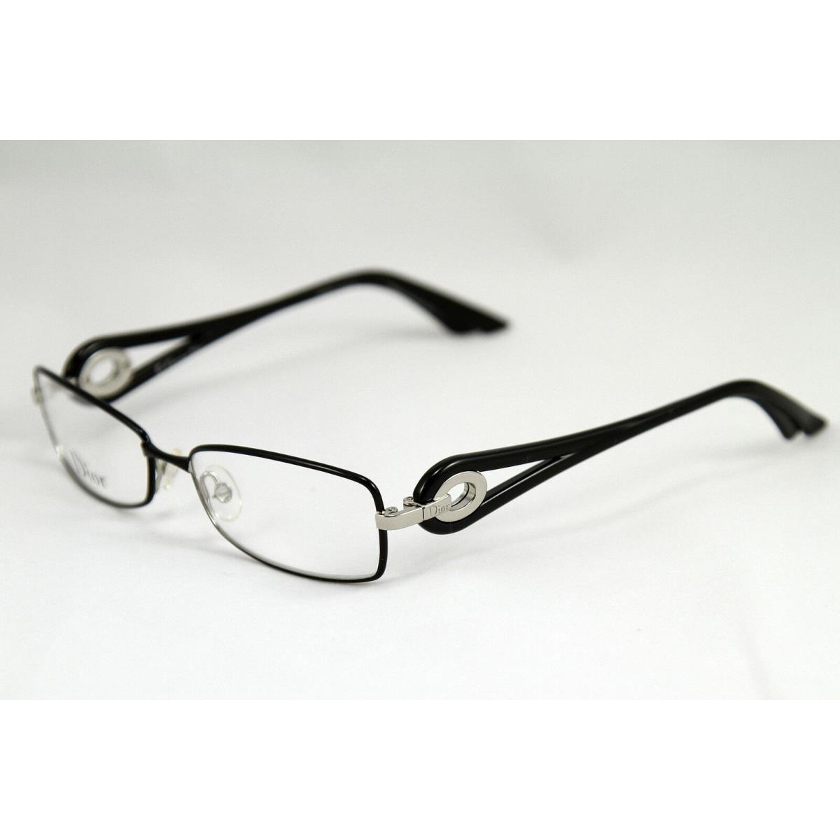 Christian Dior CD3754 CD 3754 Bks Black Eyeglass Frame Eyewear 55-15-135