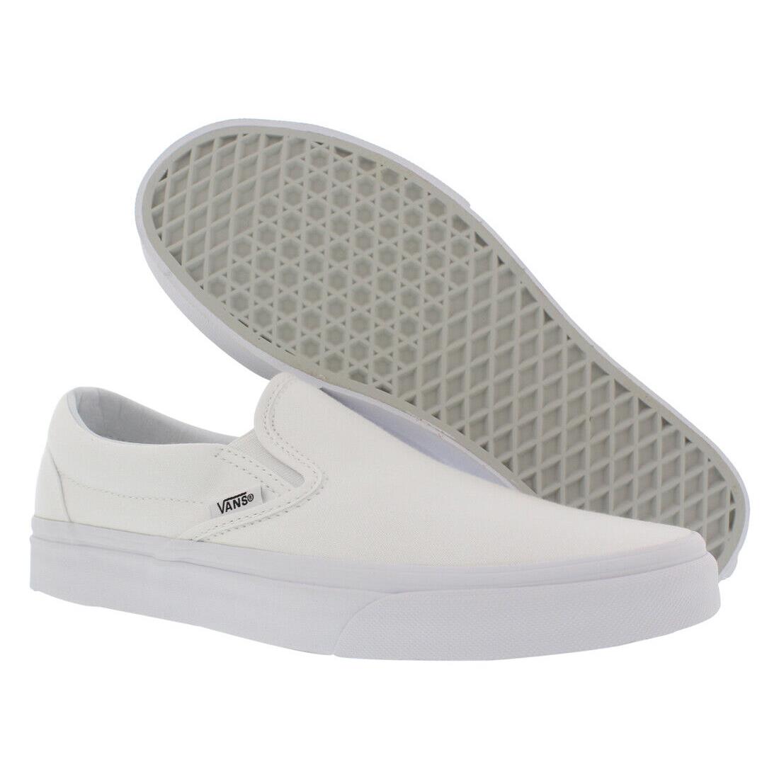 Vans Classic Slip-on Unisex Shoes Size 7.5 Color: White - White, Main: White