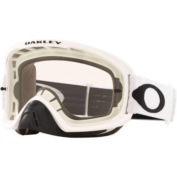 Oakley O Frame 2.0 Pro MX Goggles Matte White/clear