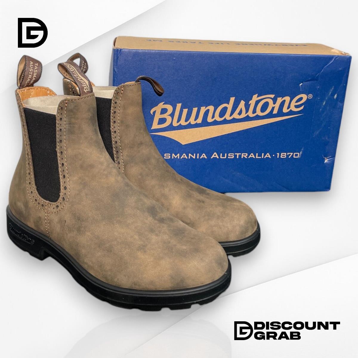 Blundstone Women`s 1351 Leather High Top Boots in Rustic Brown Usam 4/USAW 6