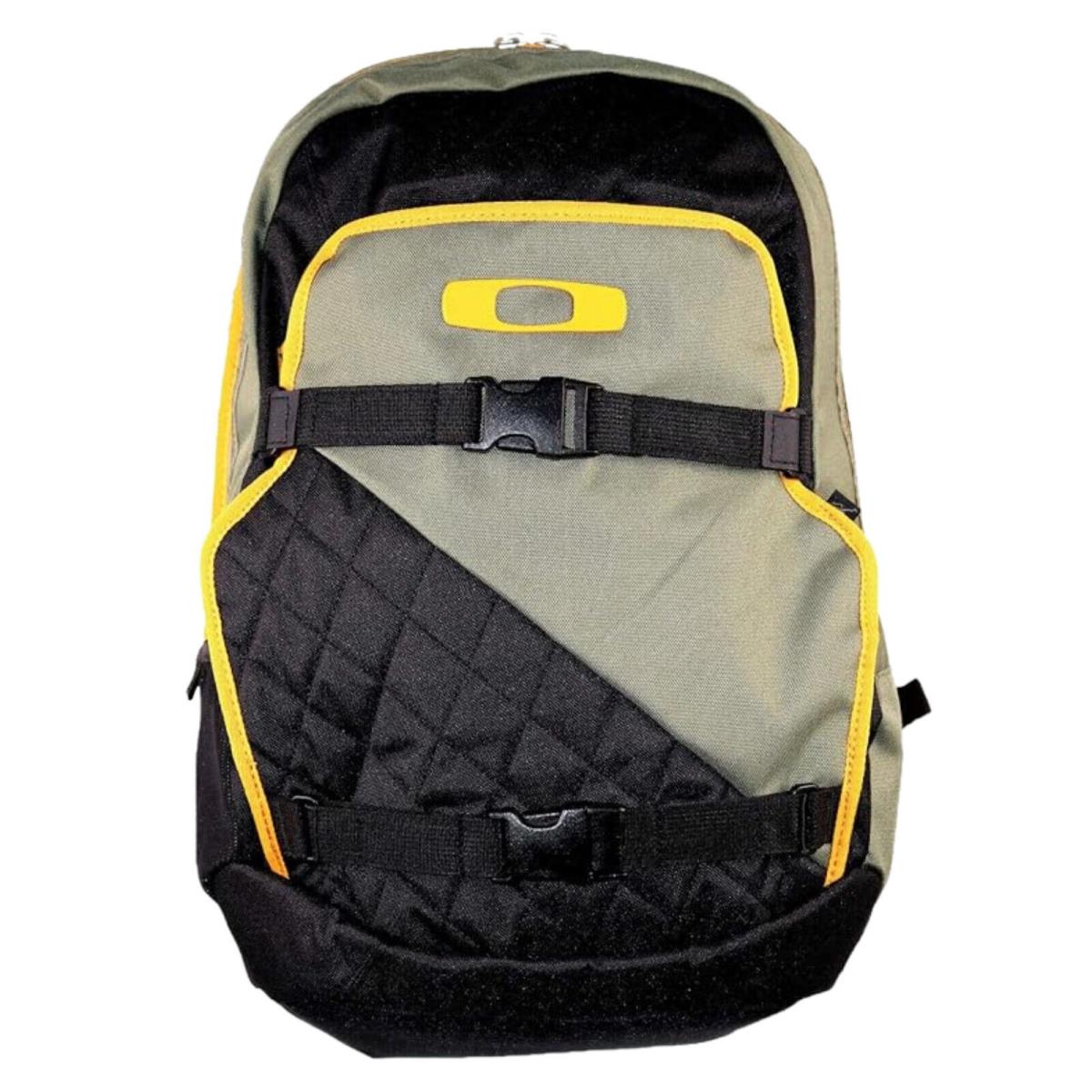 Oakley Streetman 2.0 Pack Laptop / Skateboard Backpack Olive Green Black Yellow