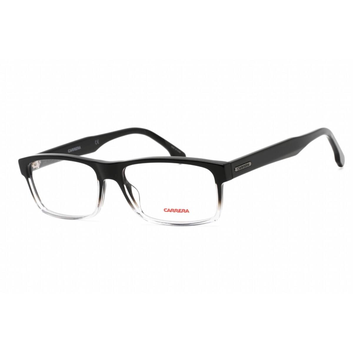 Carrera Men`s Eyeglasses Black Grey Rectangular Shape Frame Carrera 293 008A 00