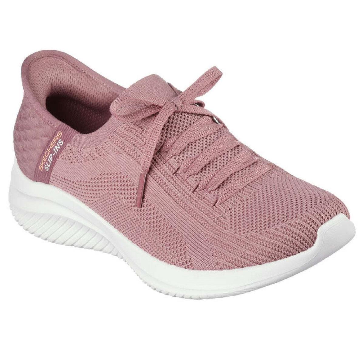 Skechers Women`s Ultra Flex 3.0 Brilliant Slip-ins Mauve Low Top Sneaker - Mauve