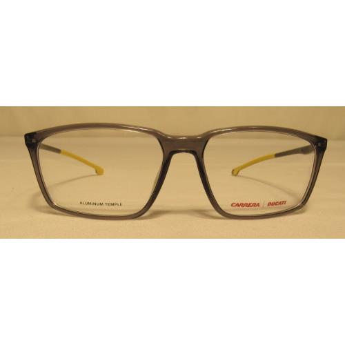 Carrera Ducati Carduc 041 054C Gray Yellow Black Mens Eyeglasses 58 16 140 Case