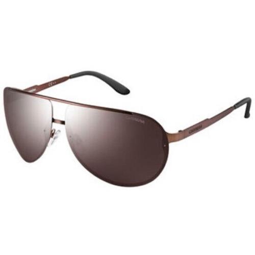 Carrera Matte Brown Pilot Sunglasses Brown Mirrored Lenses 102/S J8P8G