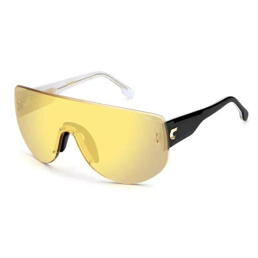 Carrera Flaglab 12 4CW ET Special Edition Yellow Black Shield Unisex Sunglasses - Frame: Black, Lens: Yellow