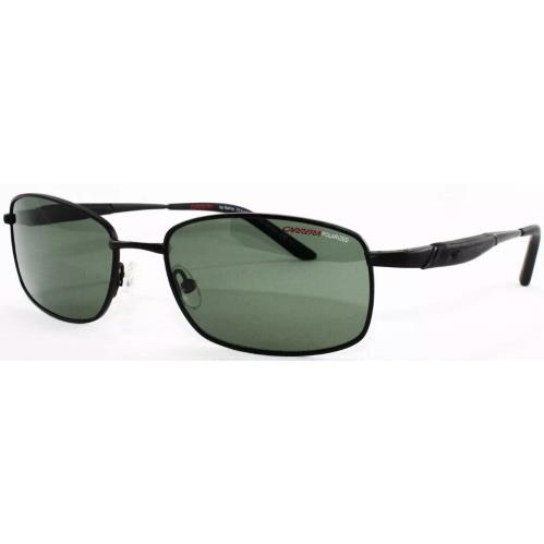 Carrera Matte Black Sunglasses 56MM with Green Polarized Lenses 506/S 91TP