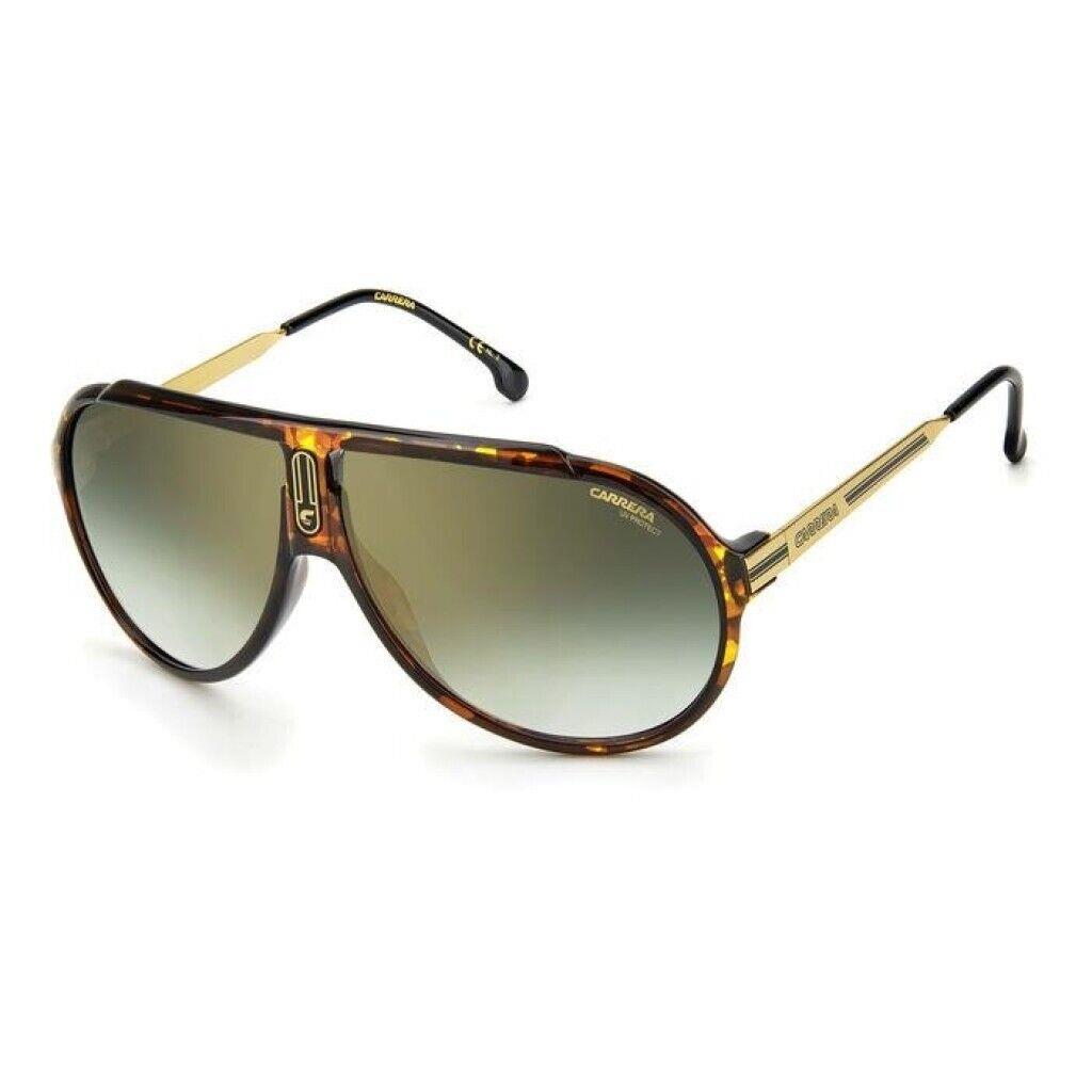 Carrera Unisex Aviator 63mm Gradient Sunglasses Havana/gold