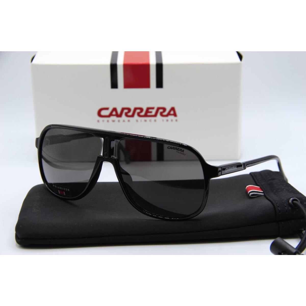 Carrera 1047/S 807M9 Polarized Black Sunglasses W/case 62-10