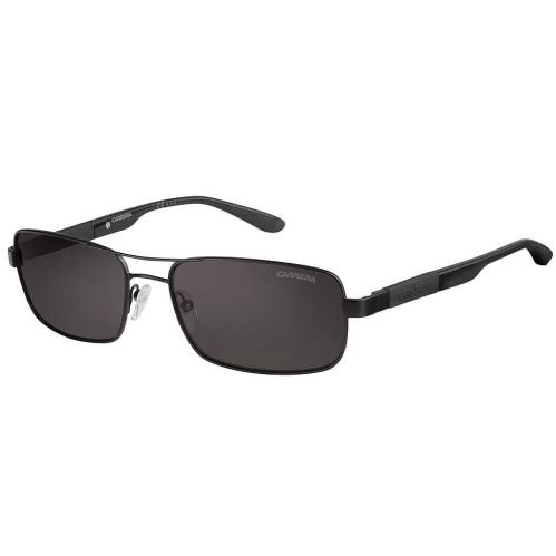 Carrera Matte Black Sunglasses 57MM with Gray Polarized Lenses 8018/S 010G