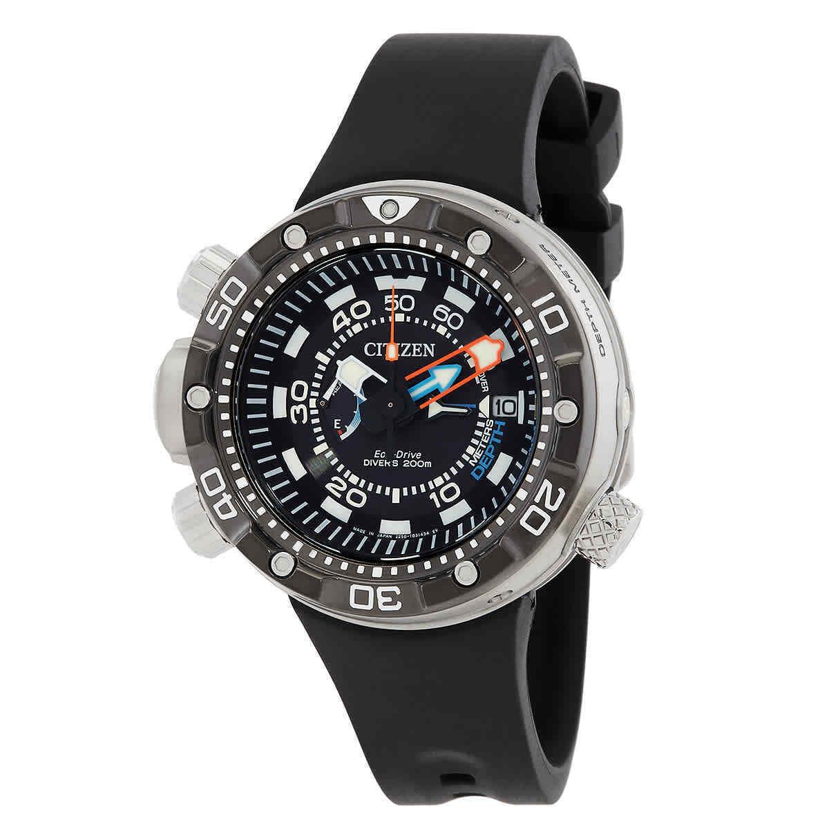 Citizen Promaster Marine Eco-drive Black Dial Men`s Watch BN2024-05E