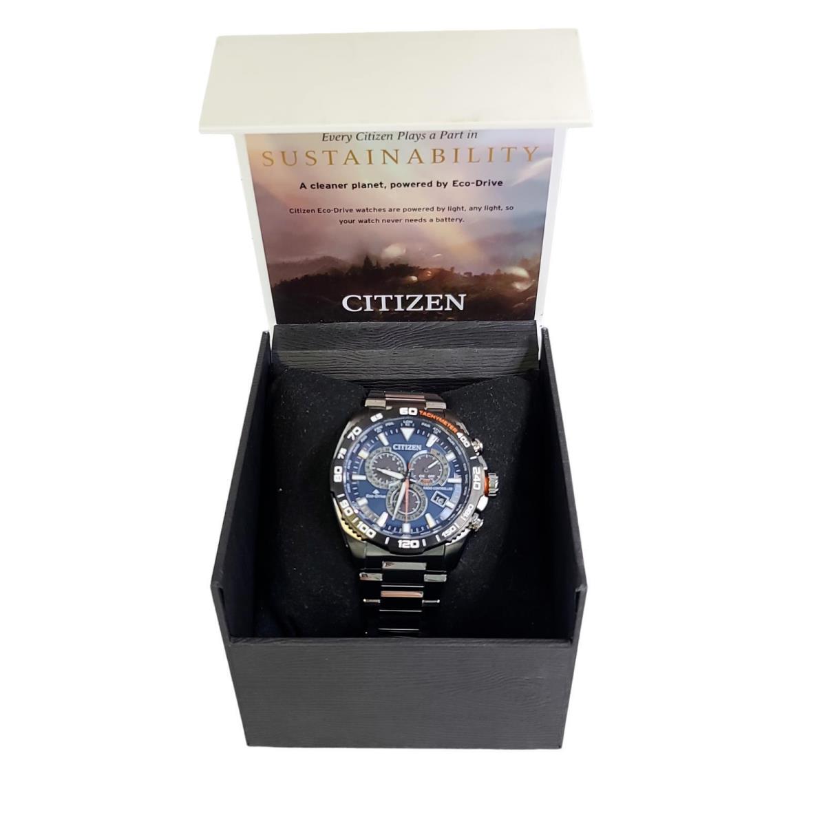 Citizen Promaster E660-R010514 Eco-drive Radio Controlled Blue Quartz Mens Watch - Blue, Quartz