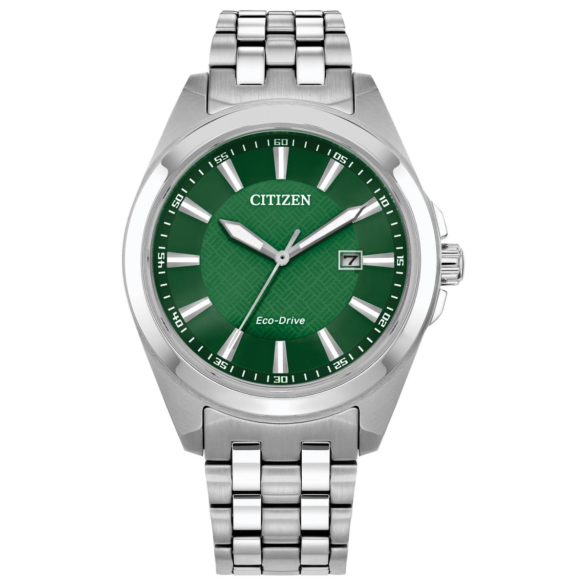 Citizen Eco-drive Peyten Stainless Steel Watch with Green Dial - BM7530-50X