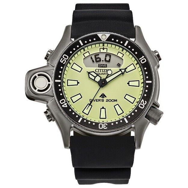 Citizen Pro Master Green Dial Polyurethane Strap Jp2007-09w