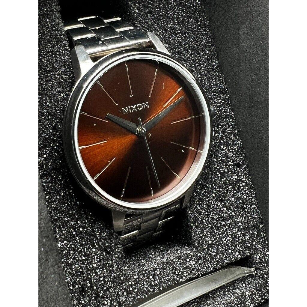 Nixon Kensington Watch A099 400 Brown Face Stainless Watch and Band