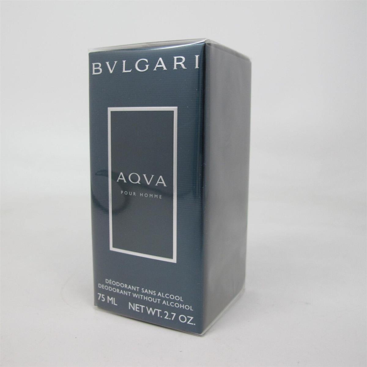 Aqva Pour Homme by Bvlgari 75 Ml/ 2.7 oz Alcohol-free Deodorant Stick