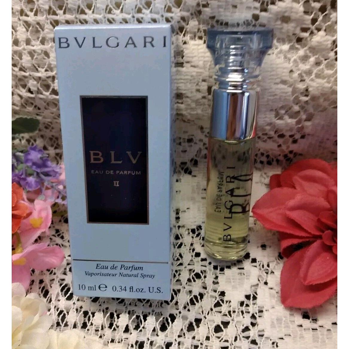 Bvlgari Blv II Edp Perfume Boxed Travel Size Spray 0.34 Fl.oz For Women Rare