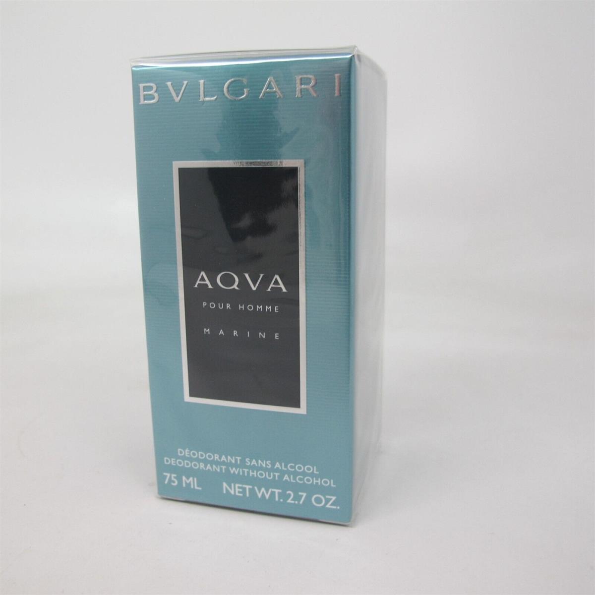 Aqva Pour Homme Marine by Bvlgari 75 Ml/ 2.7 oz Alcohol-free Deodorant Stick