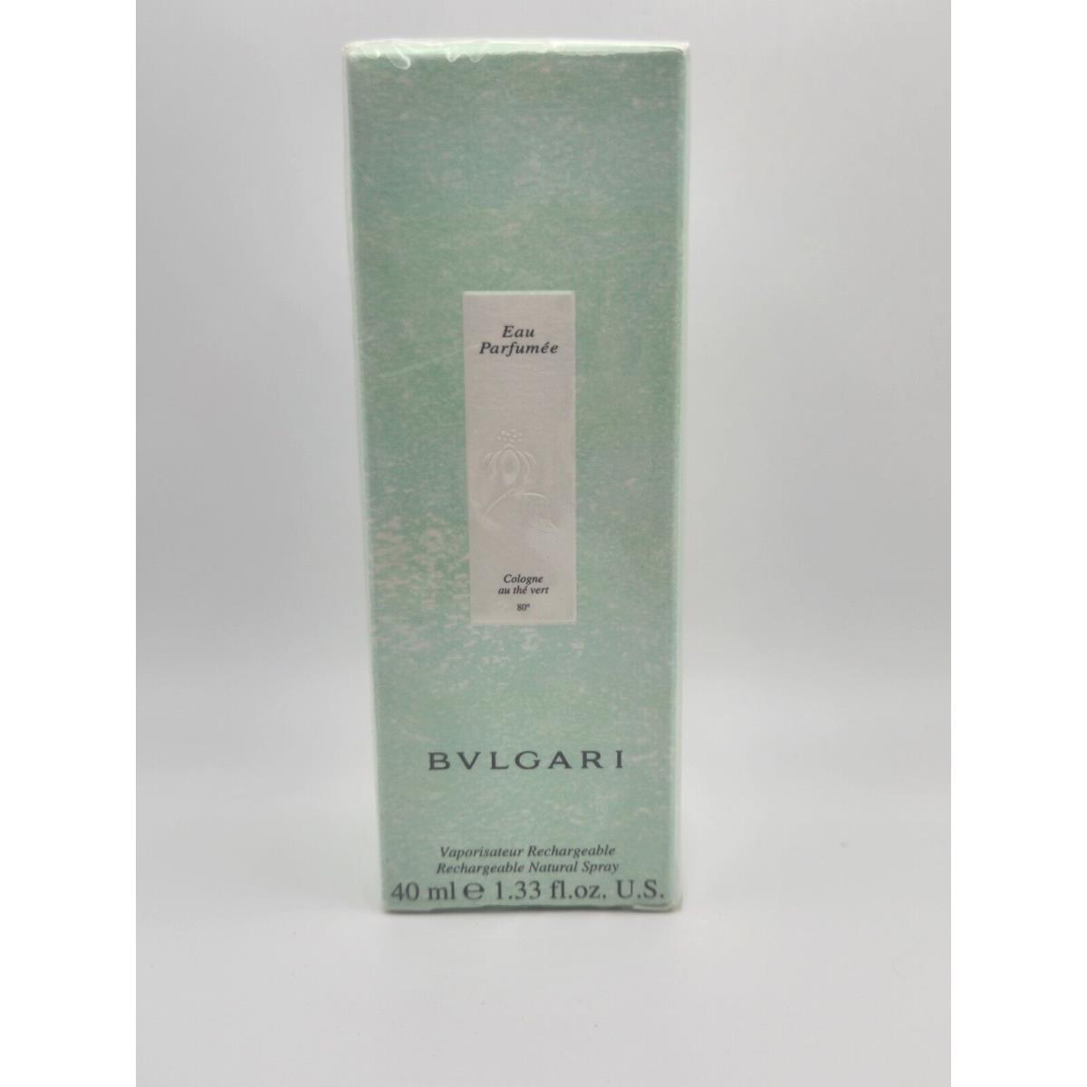 Bvlgari Box Bulgari Eau Parfumee Cologne Au The Vert Rechargeable Spray 40mL