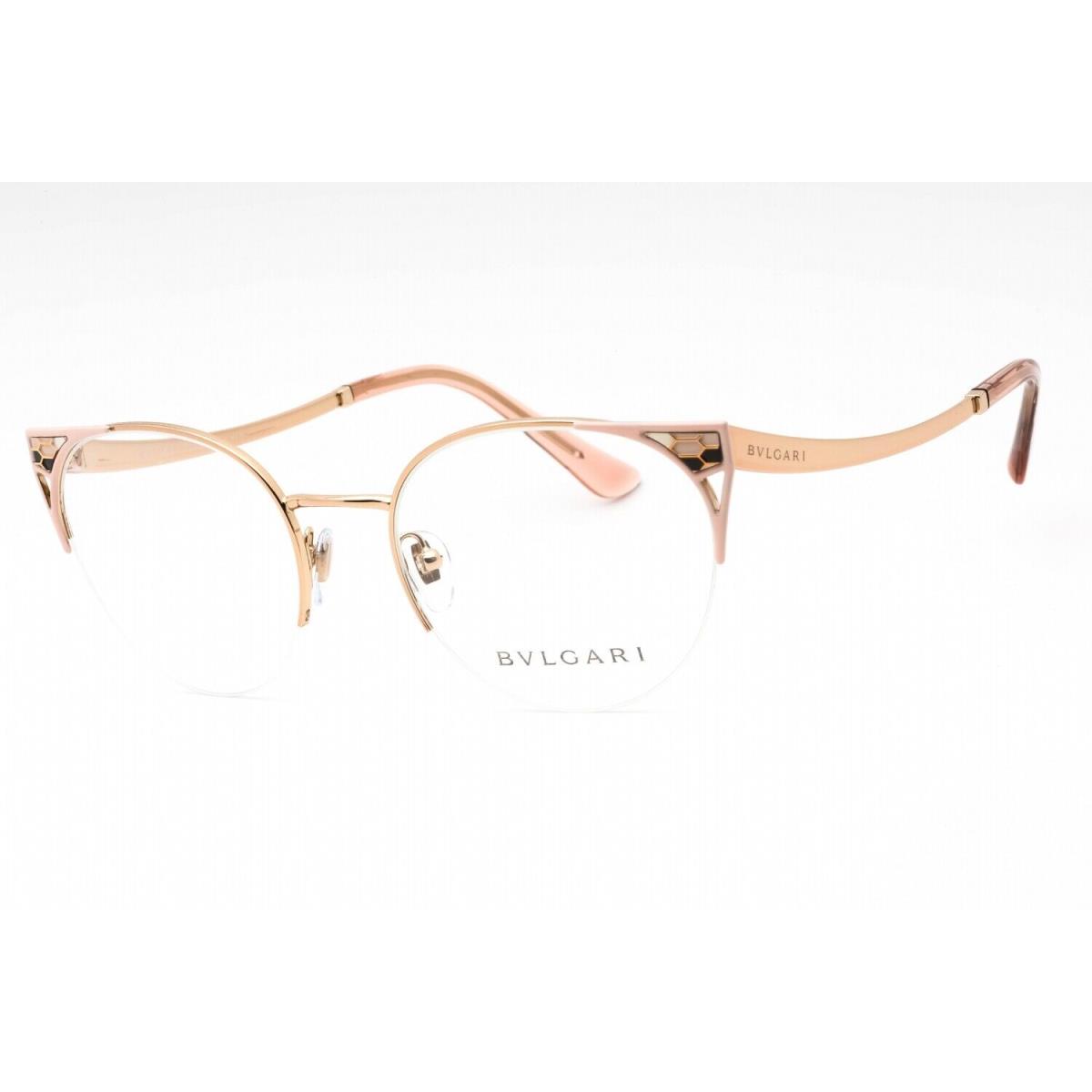 Bvlgari BV2243-2062-53 Eyeglasses Size 53mm 20mm 140mm Pinkgold Women