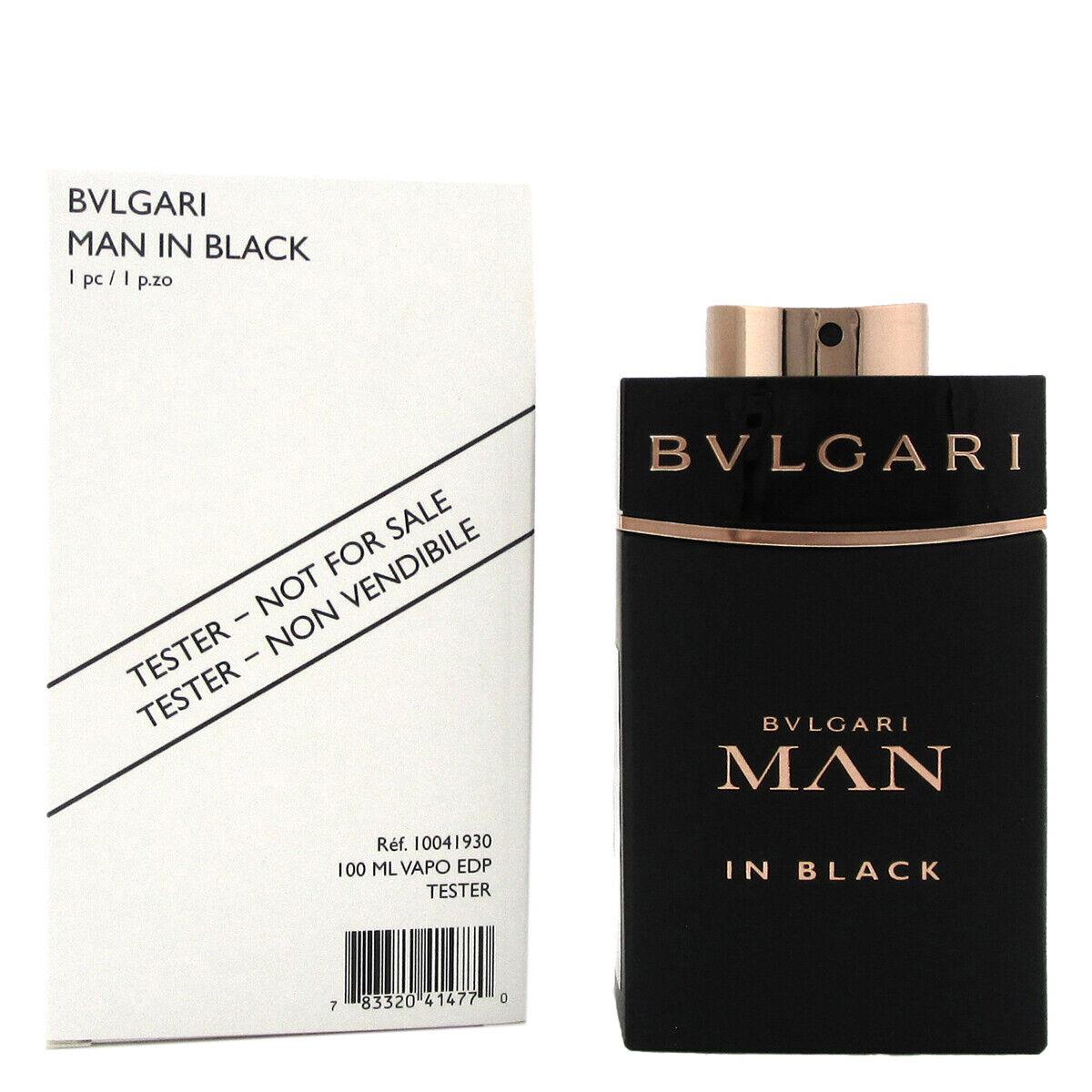 Bvlgari Men`s Man In Black Edp Spray 3.4 oz Tester Fragrances 783320414770