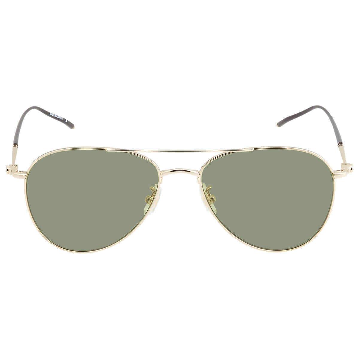 Montblanc Green Pilot Men`s Sunglasses MB0128S 003 58 MB0128S 003 58