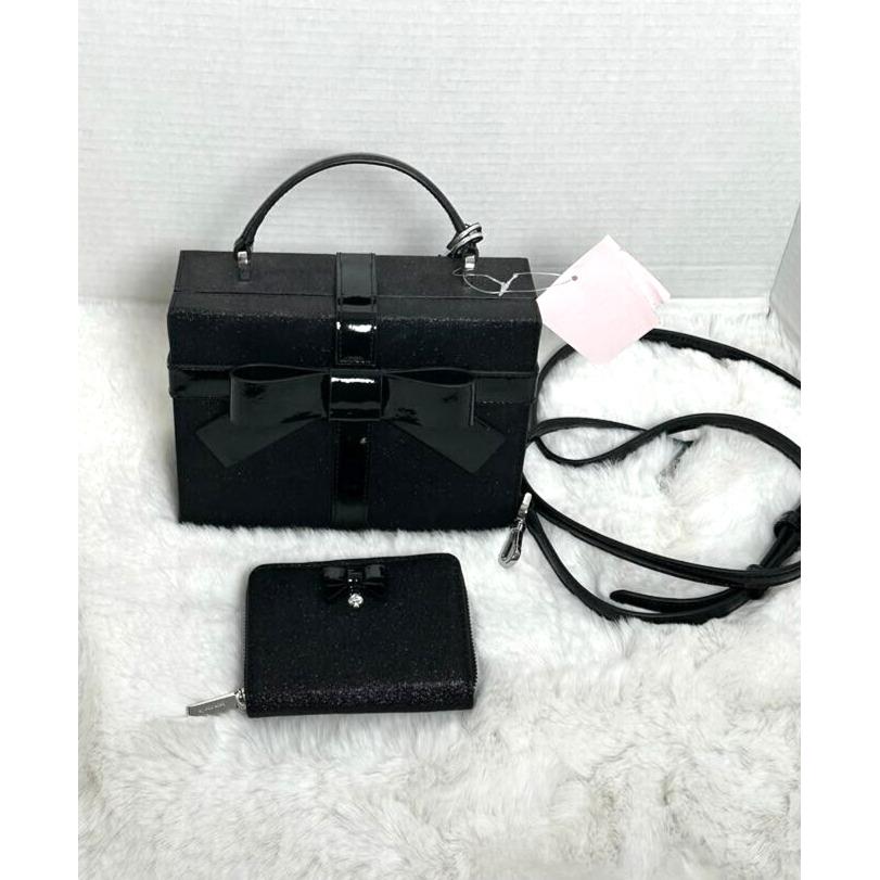 Kate Spade Crossbody Bag Wrapping Party Gift Box with Small Zip Wallet Black